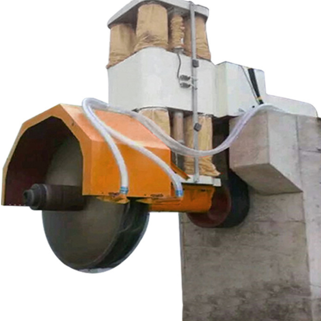 Granit / Mermer Blok HLDQ-1600 için Hualong Stone Machinery Hidrolik Kaldırma Çok Bıçaklı Taş Kesme Makinesi
